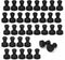 SMART&COOL Black 35 Pack Strong Silicone Push Pin Magnets, Anti Scratch Fridge Magnets, Small Push Pin Magnets, Magnets for Refrigerator, Whiteboa...